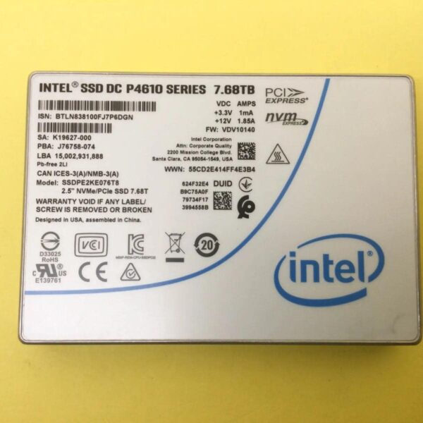 Intel SSDPE2KE076T801 7.68T NVME Enterprise Server SSD Price in BD