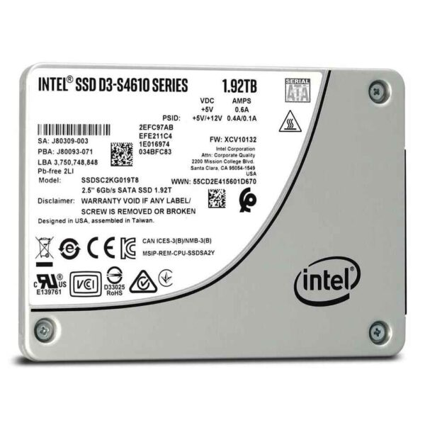 Intel SSDSC2KG019T801 1.92T 2.5″ SATA Enterprise Server SSD Price in BD